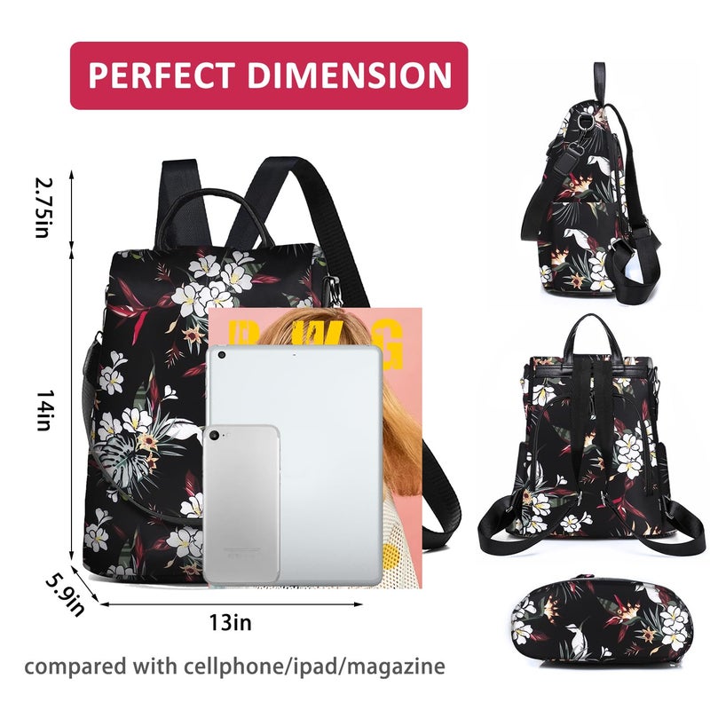 Fmeida Work Backpack for Women Anti Theft Crossbody Bag Waterproof Travel Backpack Lightweight Daypack Fashion Convertible Backpacks Bookbag for College Supplies Mochilas de mujer - Image 2